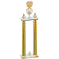 Double Gold Carbon Fiber Year Cheerleading Trophy