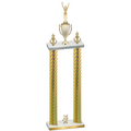 Double Gold Carbon Fiber Year Victory Trophy
