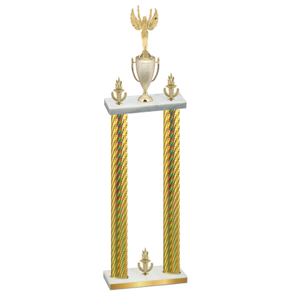 Double Gold Carbon Fiber Victory Victory Trophy