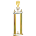 Double Gold Carbon Fiber Victory Pickleball Trophy
