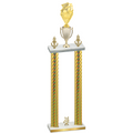 Double Gold Carbon Fiber Year Pickleball Trophy