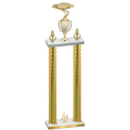 Double Gold Carbon Fiber Fourth Place Cars Trophy