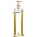 Double Gold Carbon Fiber Year Cars Trophy