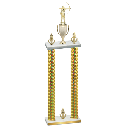 Double Gold Carbon Fiber Victory Archery Trophy