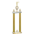 Double Gold Carbon Fiber Year Archery Trophy