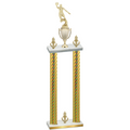 Double Gold Carbon Fiber Victory Basketball Trophy