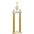 Double Gold Carbon Fiber First Place Archery Trophy