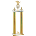 Double Gold Carbon Fiber First Place Fishing Trophy