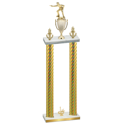 Double Gold Carbon Fiber First Place Shooter Trophy