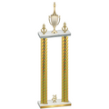 Double Gold Carbon Fiber Year Chess Trophy