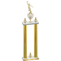 Double Gold Carbon Fiber Victory Basketball Trophy