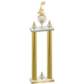Double Gold Carbon Fiber Victory Golf Trophy