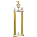 Double Gold Carbon Fiber Year Academics Trophy