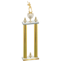 Double Gold Carbon Fiber Victory Softball Trophy
