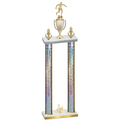 Double Silver Glacier Third Place Soccer Trophy