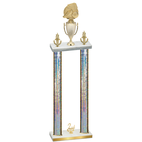 Double Silver Glacier Second Place Soccer Trophy