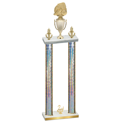 Double Silver Glacier Second Place Soccer Trophy