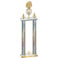 Double Silver Glacier Third Place Soccer Trophy