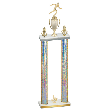 Double Silver Glacier First Place Running Trophy