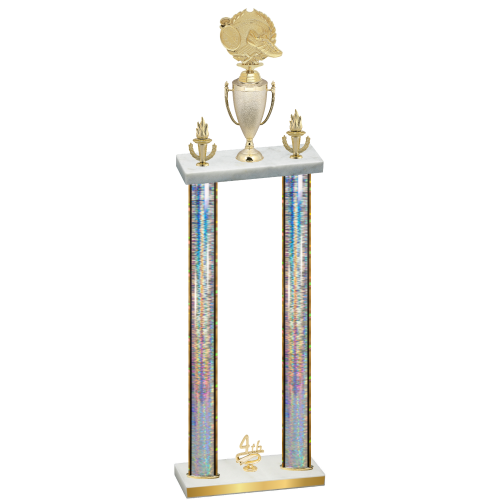 Double Silver Glacier Fourth Place Running Trophy