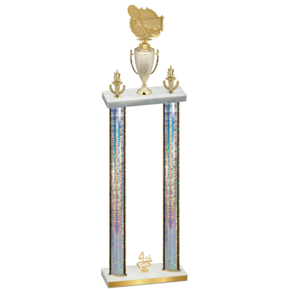 Double Silver Glacier Fourth Place Tennis Trophy
