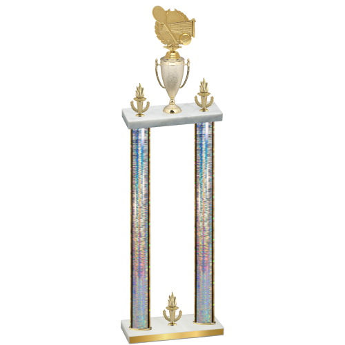 Double Silver Glacier Victory Tennis Trophy