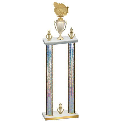 Double Silver Glacier Victory Tennis Trophy