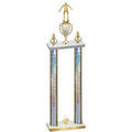 Double Silver Glacier First Place Wrestling Trophy