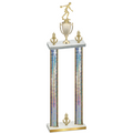 Double Silver Glacier Victory Bowling Trophy