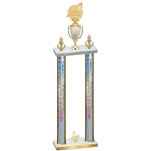 Double Silver Glacier Third Place Swimming Trophy