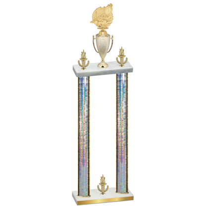 Double Silver Glacier Victory Swimming Trophy