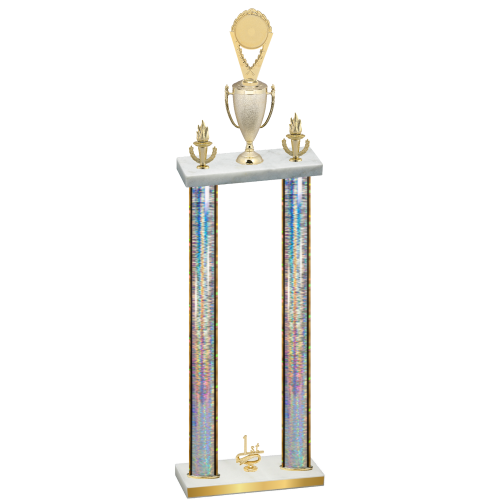 Double Silver Glacier First Place Insert Trophy