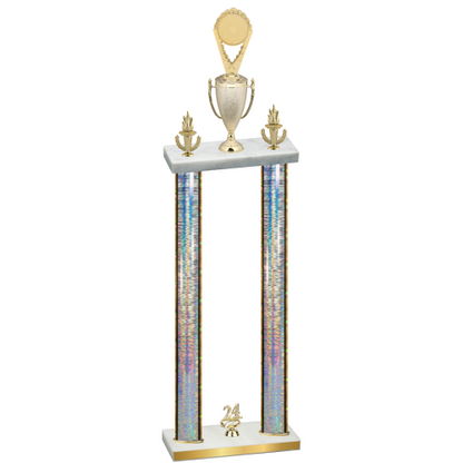 Double Silver Glacier Year Insert Trophy