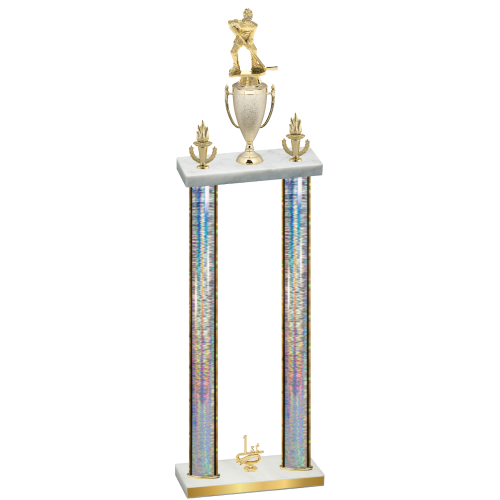 Double Silver Glacier First Place Hockey Trophy