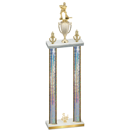 Double Silver Glacier Third Place Hockey Trophy