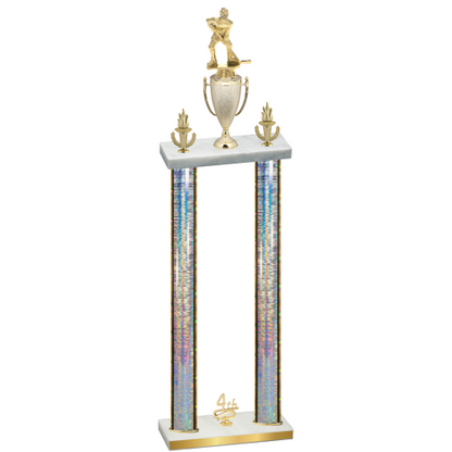 Double Silver Glacier Fourth Place Hockey Trophy