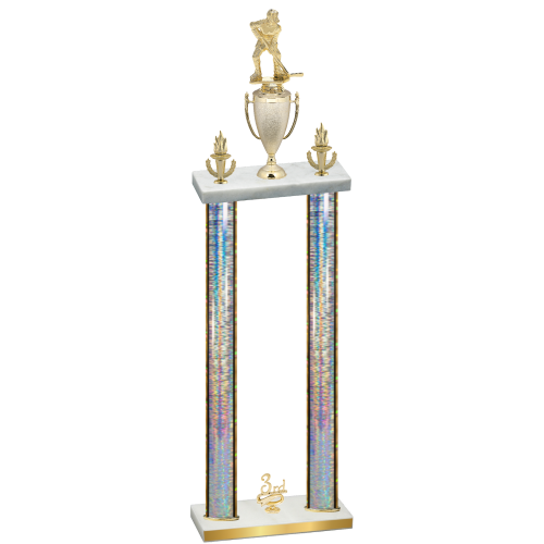 Double Silver Glacier Third Place Hockey Trophy