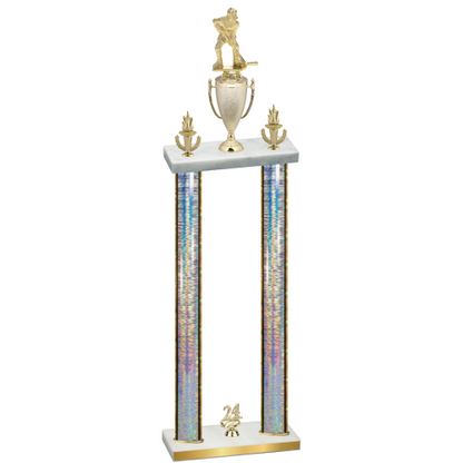 Double Silver Glacier Year Hockey Trophy