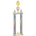 Double Silver Glacier Second Place Pickleball Trophy