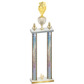 Double Silver Glacier Fourth Place Pickleball Trophy