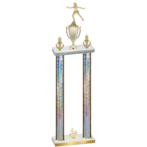 Double Silver Glacier Fourth Place Skater Trophy