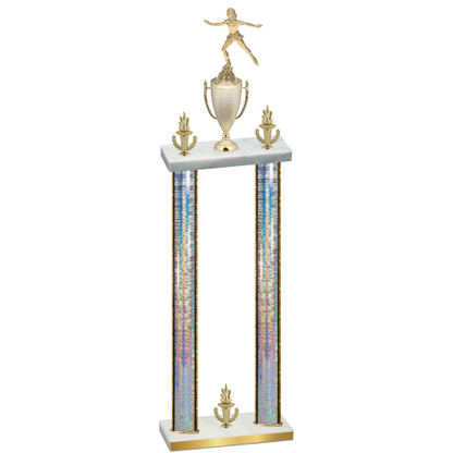 Double Silver Glacier Victory Skater Trophy