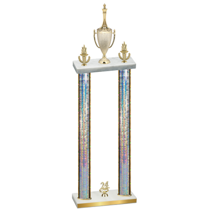 Double Silver Glacier Year Chess Trophy