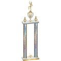 Double Silver Glacier First Place Majorette Trophy
