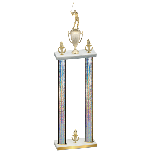 Double Silver Glacier Victory Golf Trophy
