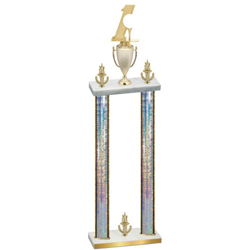 Double Silver Glacier Victory Golf Trophy