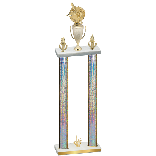 Double Silver Glacier First Place Baseball Trophy