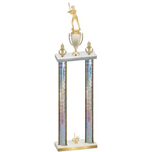 Double Silver Glacier First Place Softball Trophy