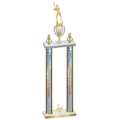 Double Silver Glacier Second Place Softball Trophy