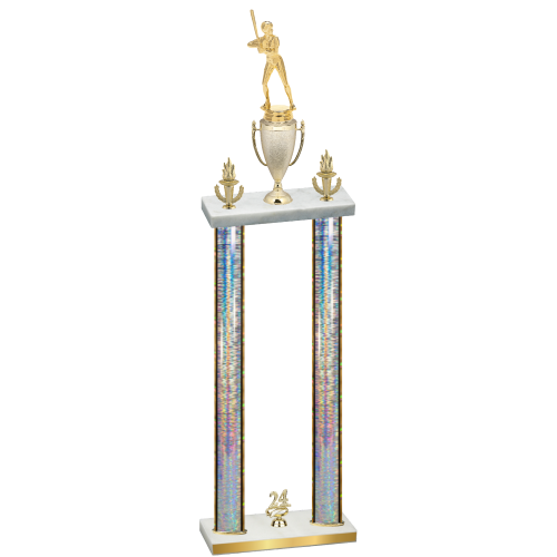 Double Silver Glacier Year Softball Trophy